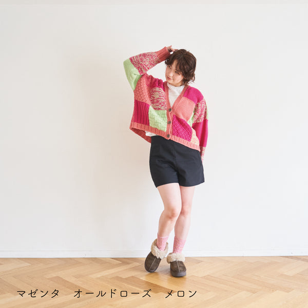 sawada itto：サワダイット-Amotto-ブロックチェックカーディガン