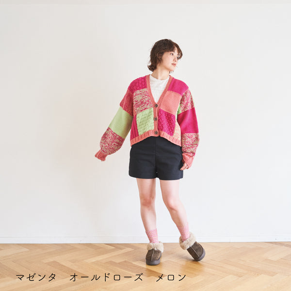 sawada itto：サワダイット-Amotto-ブロックチェックカーディガン