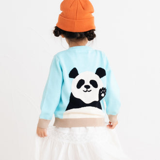【New Arrival 】ami amie : ハーイ、パンダカーディガン/251007