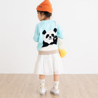【New Arrival 】ami amie : ハーイ、パンダカーディガン/251007