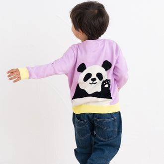【New Arrival 】ami amie : ハーイ、パンダカーディガン/251007