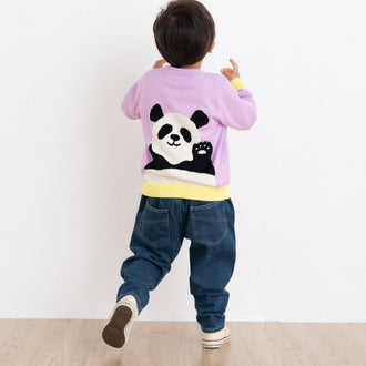 【New Arrival 】ami amie : ハーイ、パンダカーディガン/251007