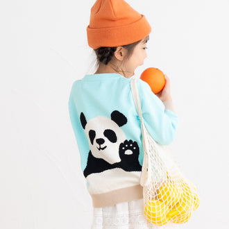 【New Arrival 】ami amie : ハーイ、パンダカーディガン/251007