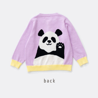 【New Arrival 】ami amie : ハーイ、パンダカーディガン/251007