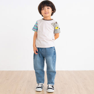 【New Arrival】ami amie :ねこニット袖Tシャツ/251016