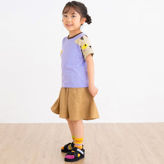 【New Arrival】ami amie :ねこニット袖Tシャツ/251016