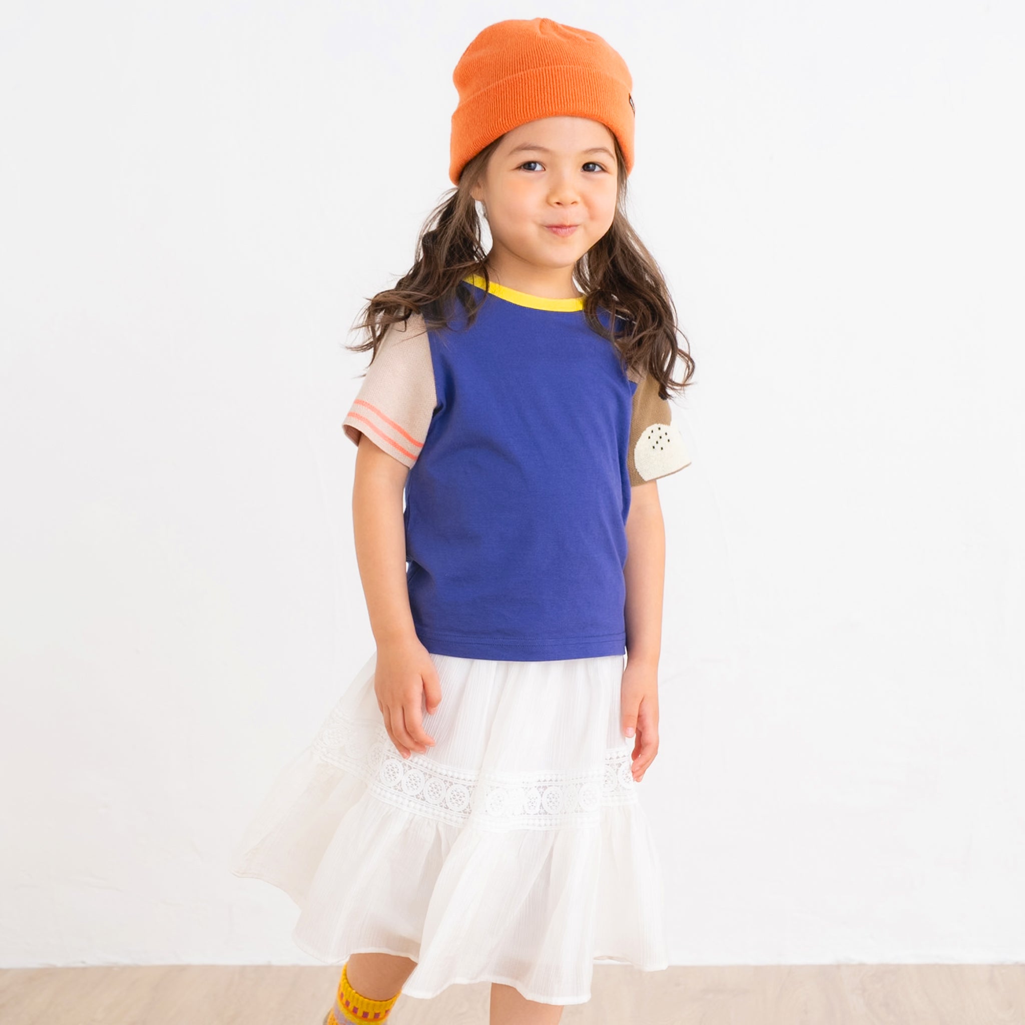 【New Arrival】ami amie :柴犬ニット袖Tシャツ/251017