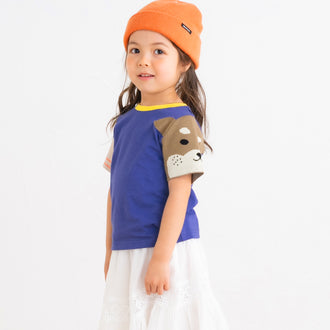 【New Arrival】ami amie :柴犬ニット袖Tシャツ/251017