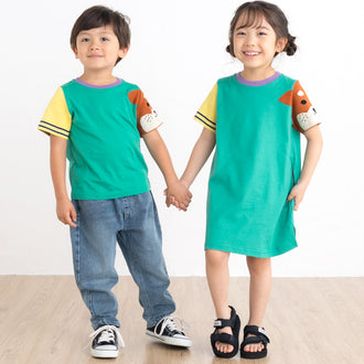 【New Arrival】ami amie :柴犬ニット袖Tシャツ/251017