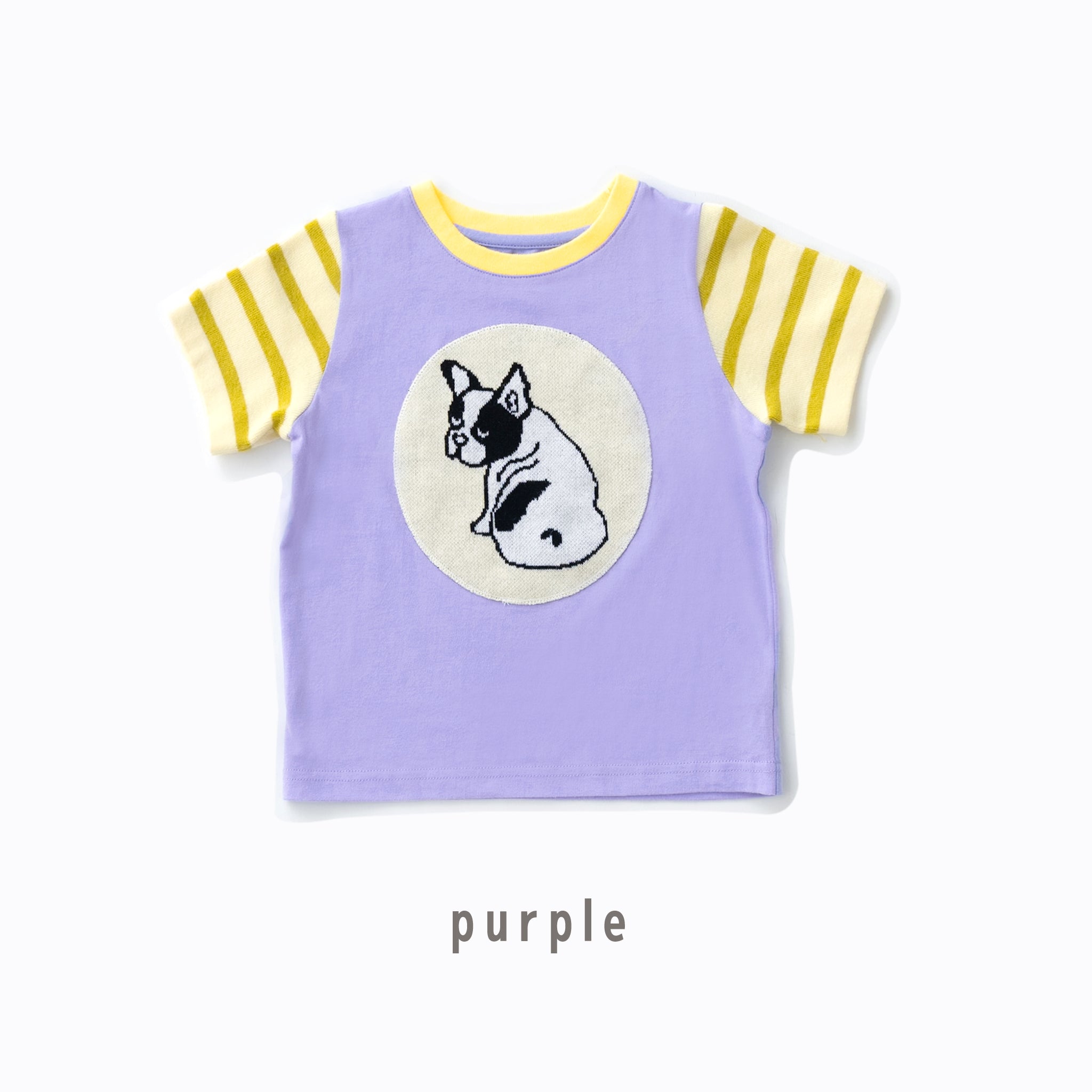 【New Arrival /ママサイズ 新入荷】ami amie :フレンチブルドッグTシャツ/251020