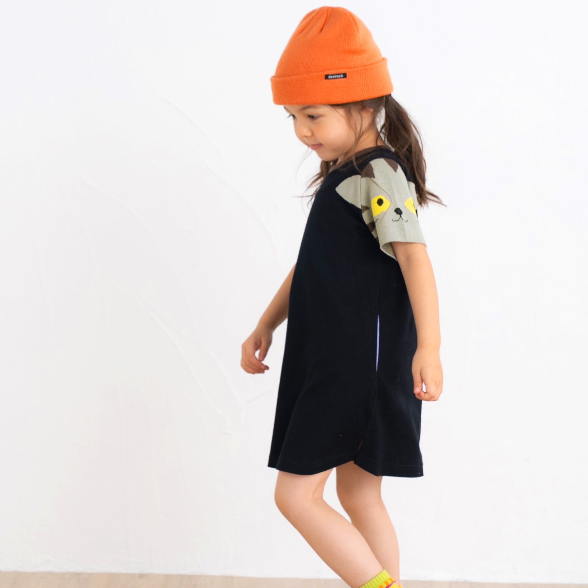 【New Arrival】ami amie :ねこニット袖ワンピース/251022