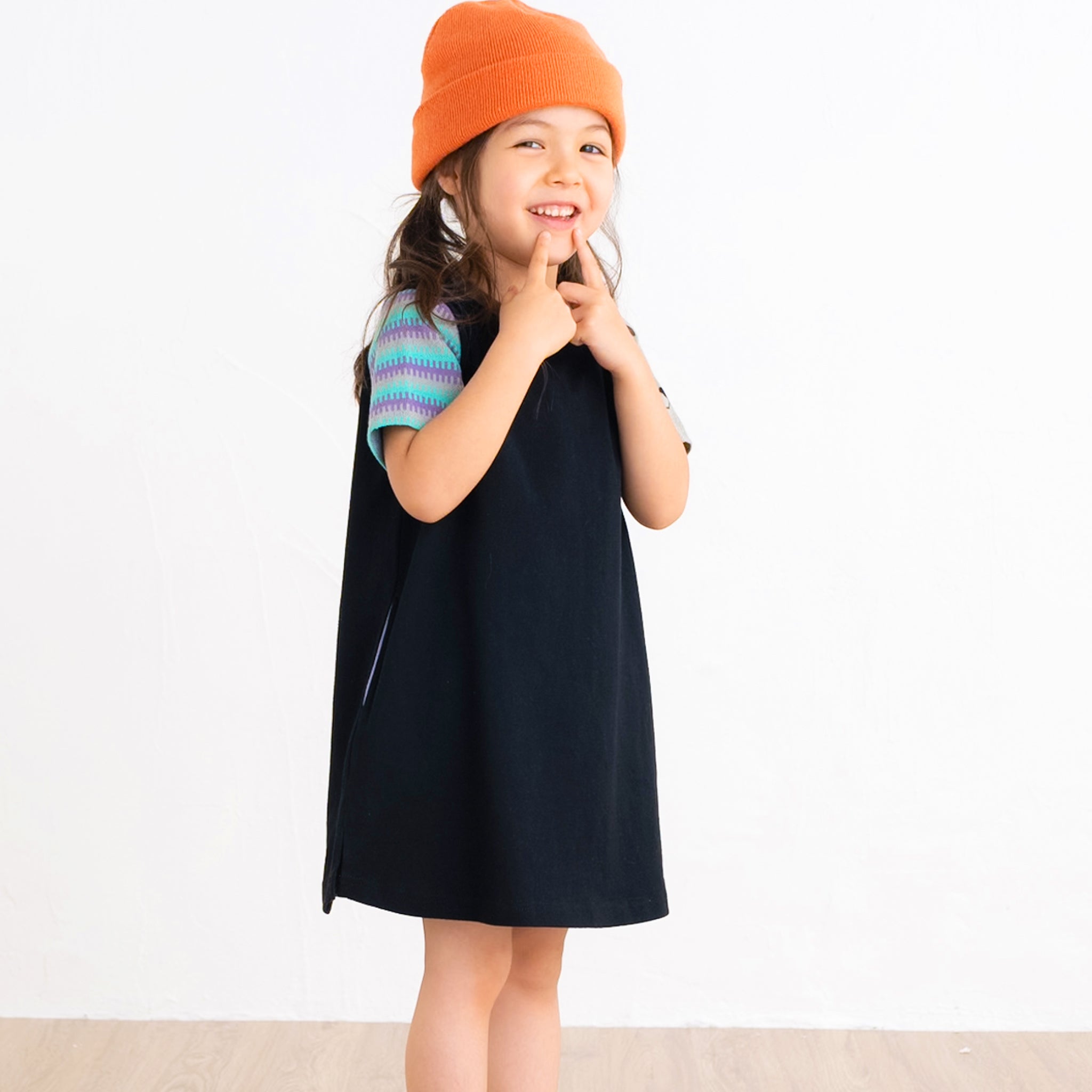 【New Arrival】ami amie :ねこニット袖ワンピース/251022