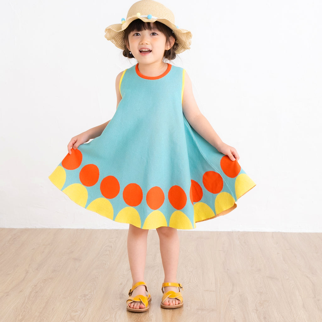 【SALE 30%OFF】ami amie :まるノースリーブAラインワンピース/251025