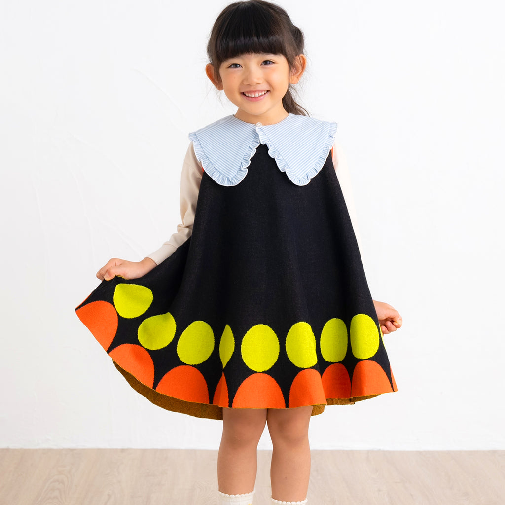 【SALE 30%OFF】ami amie :まるノースリーブAラインワンピース/251025