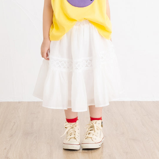 【SALE 30%OFF / キッズ＆ママサイズ】ami amie :シフォンスカート/990003