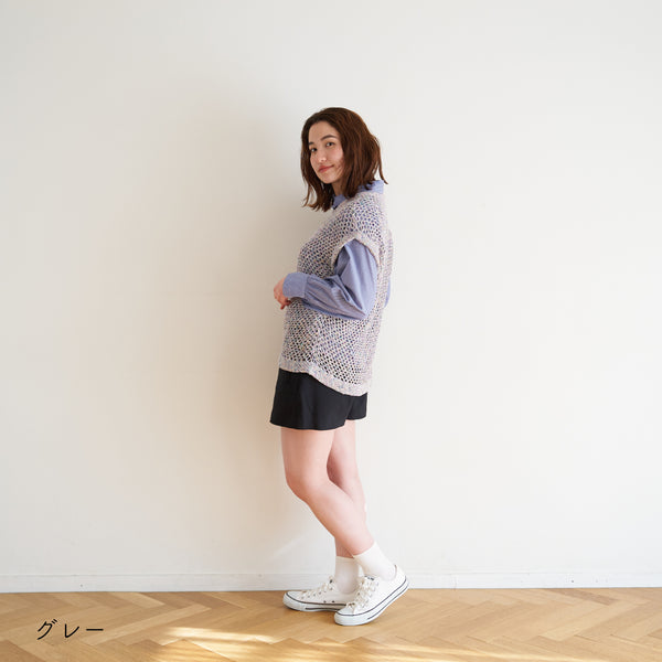 sawada itto：サワダイット-RuF-メッシュプルオーバー