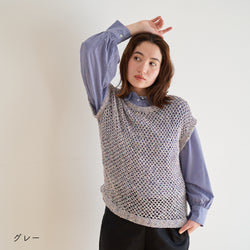 sawada itto：サワダイット-RuF-メッシュプルオーバー