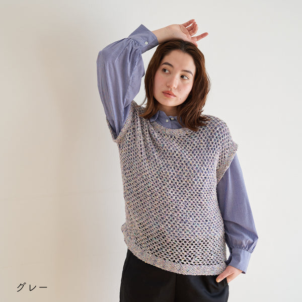 sawada itto：サワダイット-RuF-メッシュプルオーバー