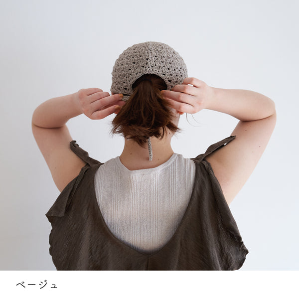 sawada itto：サワダイット-SHANA-バックリボンキャップ