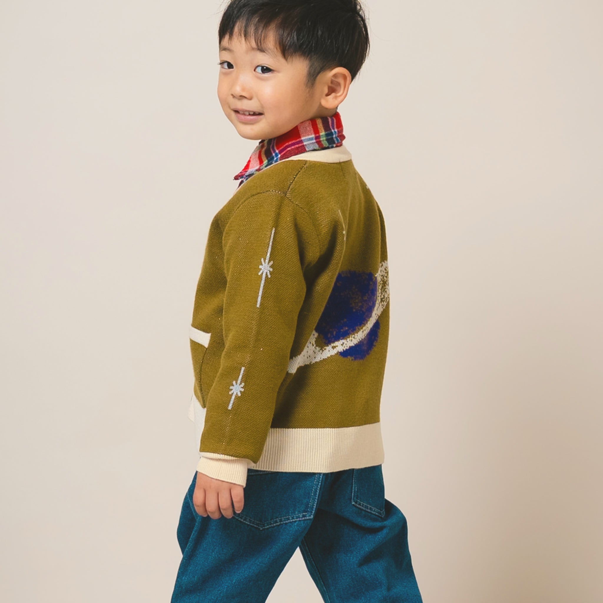 キッズ】惑星カーディガン｜男の子・女の子 ユニセックス 子供服