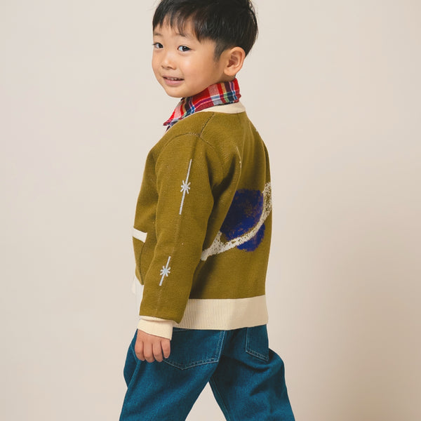 【New Arrival / キッズ&ママサイズ】ami amie : 惑星カーディガン/253001