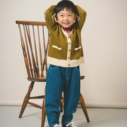 【New Arrival / キッズ&ママサイズ】ami amie : 惑星カーディガン/253001