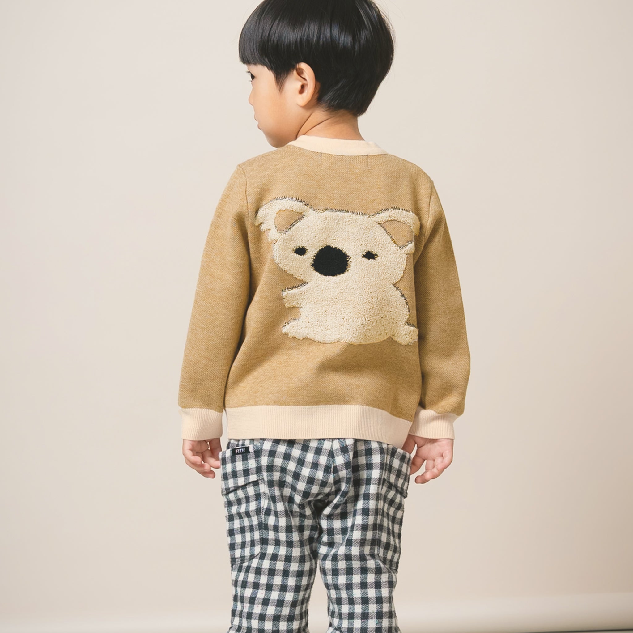 コアラ ニットカーディガン キッズ｜親子おそろい・洗える