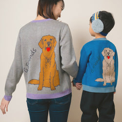 【New Arrival / キッズ&ママサイズ】ami amie : ゴルフレンドカーディガン/253004