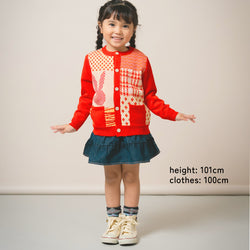【New Arrival / キッズ&ママサイズ】ami amie : うさぎカーディガン/253005