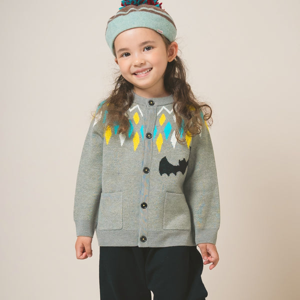 【New Arrival / キッズ&ママサイズ】ami amie : コウモリカーディガン/253007