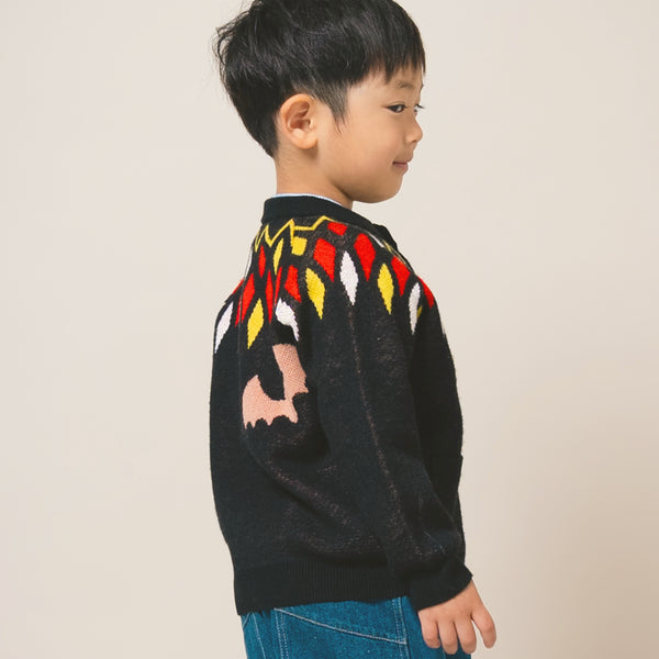 【New Arrival / キッズ&ママサイズ】ami amie : コウモリカーディガン/253007