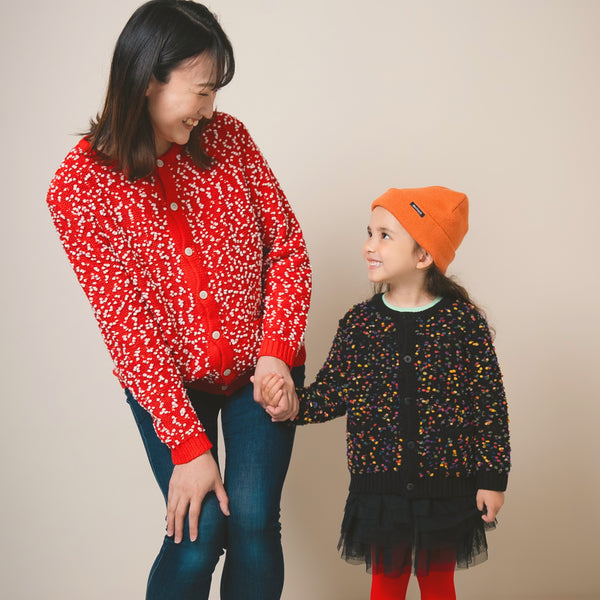 【New Arrival / キッズ&ママサイズ】ami amie : ポコポコカーディガン/253008