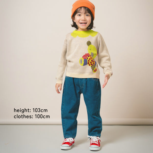 【New Arrival / キッズ&ママサイズ】ami amie : カラフルくまプルオーバー/253009