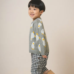 【New Arrival / キッズ&ママサイズ】ami amie : アヒルいっぱいプルオーバー/253012