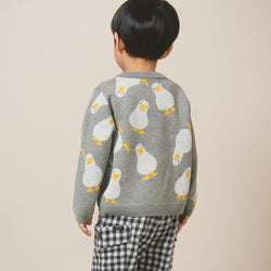 【New Arrival / キッズ&ママサイズ】ami amie : アヒルいっぱいプルオーバー/253012