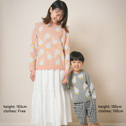 【New Arrival / キッズ&ママサイズ】ami amie : アヒルいっぱいプルオーバー/253012