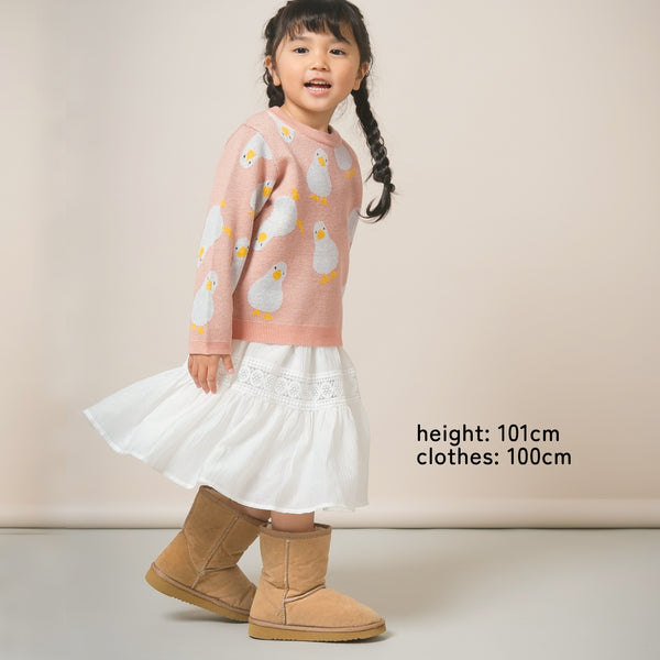 【New Arrival / キッズ&ママサイズ】ami amie : アヒルいっぱいプルオーバー/253012