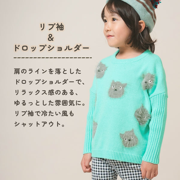 【New Arrival】ami amie : ネコプルオーバー/253016