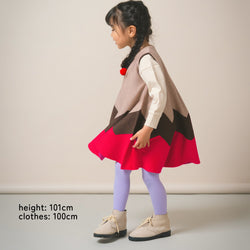 【New Arrival】ami amie : ノースリーブギザギザAラインワンピース/253021