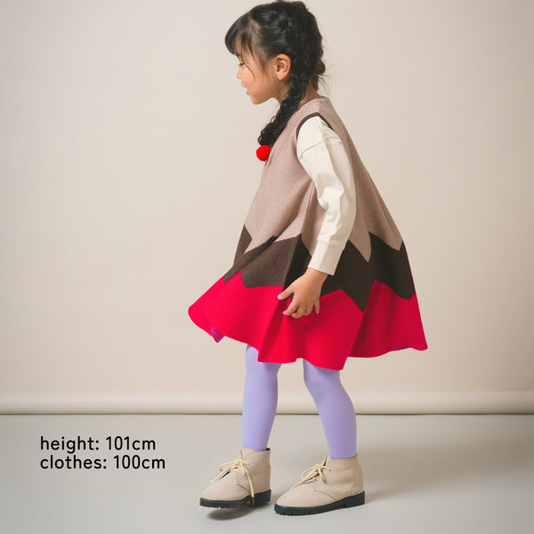 【New Arrival】ami amie : ノースリーブギザギザAラインワンピース/253021