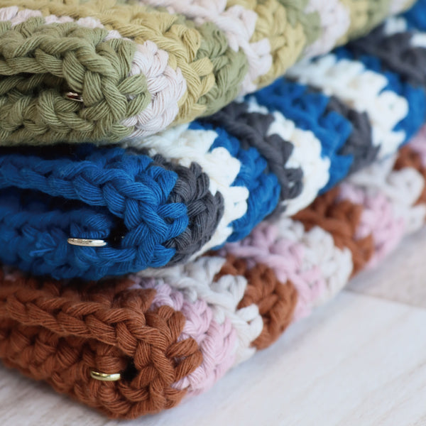 sawada itto：サワダイット-Natural Cotton 20P-波模様のポシェット