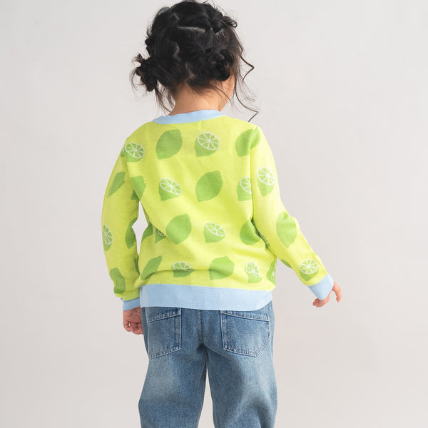 【New Arrival / キッズ&ママサイズ】ami amie : レモンカーディガン/261003