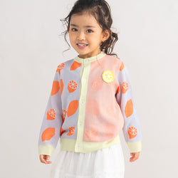 【New Arrival / キッズ&ママサイズ】ami amie : レモンカーディガン/261003