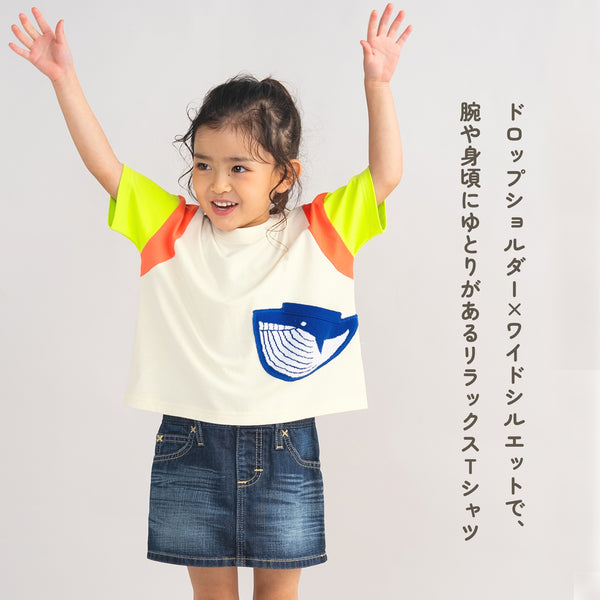 ami amie : クジラポケットTシャツ/261004