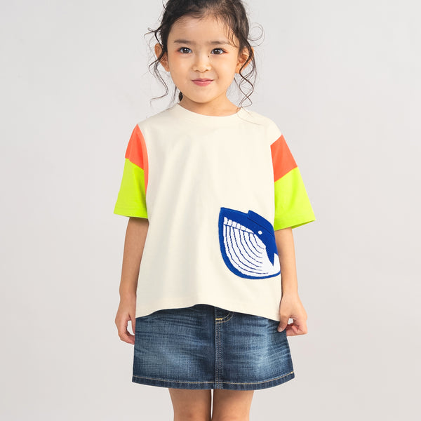 ami amie : クジラポケットTシャツ/261004