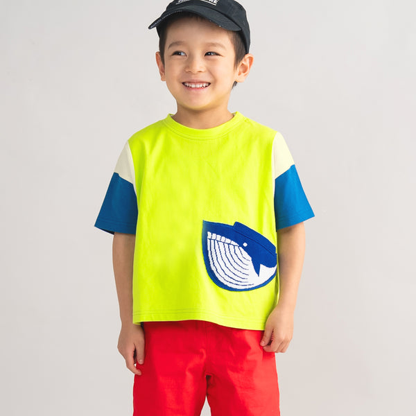 ami amie : クジラポケットTシャツ/261004