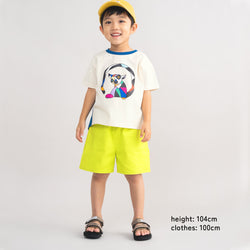 【New Arrival / キッズ&ママサイズ】ami amie : キツネザルアートTシャツ/261005