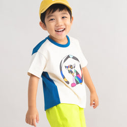 【New Arrival / キッズ&ママサイズ】ami amie : キツネザルアートTシャツ/261005