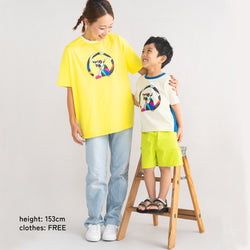 【New Arrival / キッズ&ママサイズ】ami amie : キツネザルアートTシャツ/261005