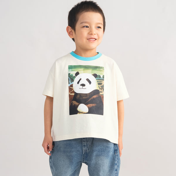 【New Arrival / キッズ&ママサイズ】ami amie : モナ・パンダTシャツ/261007